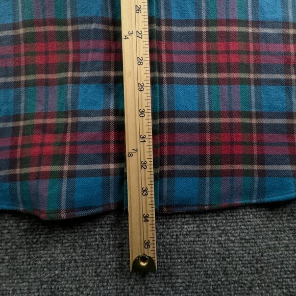 Ralph Lauren Performance Flannel Button Up Shirt Men Long Sleeve Red Plaid 2XL - Picture 4 of 12